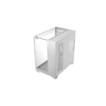 Mars Gaming MC-VISION Case Tower ATX - Supporto per raffreddamento a liquido - Triplo vetro temperato - Doppia camera - 7 slot di espansione - 442x421x280 mm - Colore bianco