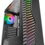 Mars Gaming MC-VOLT Case Tower ATX - Ventola ARGB da 120 mm - Finestra laterale in vetro temperato - Griglia frontale ARGB - 7 slot di espansione - Colore nero