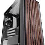 Mars Gaming MC-WOOD Case Tower ATX - Ventola FDB da 120 mm - Pannello in vetro temperato - Supporta raffreddamento a liquido fino a 360 mm - 7 slot di espansione - Finitura in legno - Colore nero