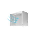 Mars Gaming MC-XPRO Minitorre ultracompatta - Supporto MicroATX/Mini-ITX - Griglia di raffreddamento a 360° - Ventola posteriore da 120 mm - 4 slot di espansione - 392 x 196 x 289 mm - Colore bianco