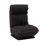 Mars Gaming MGC-THRONE Divano da gioco in schiuma ad alta densità - Base con rotazione a 360º - Schienale e poggiatesta regolabili - Pieghevole - Tessuto traspirante - Colore nero e rosso