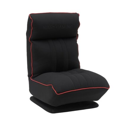 Mars Gaming MGC-THRONE Divano da gioco in schiuma ad alta densità - Base con rotazione a 360º - Schienale e poggiatesta regolabili - Pieghevole - Tessuto traspirante - Colore nero e rosso