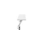 Mars Gaming MGDS Supporto elevatore per monitor - Installazione rapida - Tavoli fino a 33 mm di spessore - Massimo 10 kg - 60x20 cm - Finitura in fibra di carbonio - Colore bianco