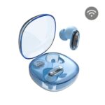 Mars Gaming MHIB2 Auricolari Bluetooth 5.4 - Microfono integrato - Autonomia fino a 7 ore - Indicatore LED - Semitrasparente - 60x60x30 mm - Colore blu