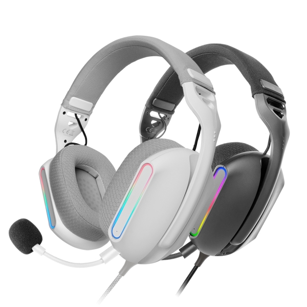 Mars Gaming MH-PRO Cuffie da gioco - Cavo da 180 cm - Cuscinetti traspiranti Air - Controlli integrati - Microfono integrato - Illuminazione ARGB - 76 x 200 x 187 mm - Colore bianco Mars Gaming MH-PRO Cuffie da gioco - Cavo da 180 cm - Cuscinetti traspiranti Air - Controlli integrati - Microfono integrato - Illuminazione ARGB - 76 x 200 x 187 mm - Colore bianco