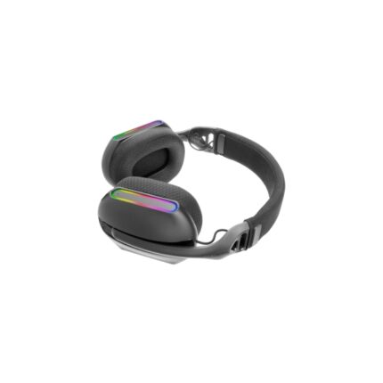 Mars Gaming MHW-PRO Cuffie da gioco Bluetooth 5.3 - Suono surround 3D 7.1 - Controlli integrati - Doppio microfono - Illuminazione ARGB - 76 x 200 x 187 mm - Colore nero