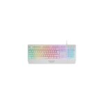 Mars Gaming MK124 Tastiera completa ibrida H-Mech - Pad integrato - Disposizione portoghese QWERTY PT - Illuminazione FRGB - 450x181x36mm - Colore bianco