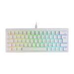 Mars Gaming MKMINIPRO Tastiera compatta ibrida H-Mech - Switch SKN giallo - Disposizione italiana QWERTY IT - Illuminazione RGB Chroma - 300x114x42 mm - Colore bianco