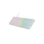 Mars Gaming MKPRO Tastiera completa ibrida H-Mech - Switch SKN giallo - Disposizione italiana QWERTY IT - Illuminazione RGB Chroma - 385x140x40mm - Colore bianco