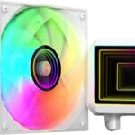 Mars Gaming ML-TWO120 Kit di raffreddamento a liquido - Potenza 300 W - Illuminazione ARGB Infinity Mirror - Pompa Opti-Chamber - Colore bianco