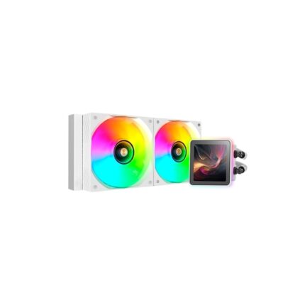 Mars Gaming ML-VISIONPRO240 Kit di raffreddamento a liquido - Potenza 500 W - Illuminazione ARGB - Pompa Opti-Chamber - Colore bianco