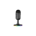 Mars Gaming MMIC-CX Microfono da gioco - Cancellazione del rumore ENC - USB Plug and Play - Condensatore cardioide professionale - Inclinazione regolabile - Illuminazione ARGB tattile - 90x90x165mm - Colore nero