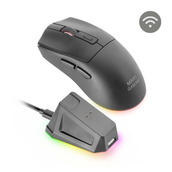 Mars Gaming MM-T3 Mouse wireless ultraleggero - 14400 dpi - Bluetooth 5.0 - RF 2 Mars Gaming MM-T3 Mouse wireless ultraleggero - 14400 dpi - Bluetooth 5.0 - RF 2