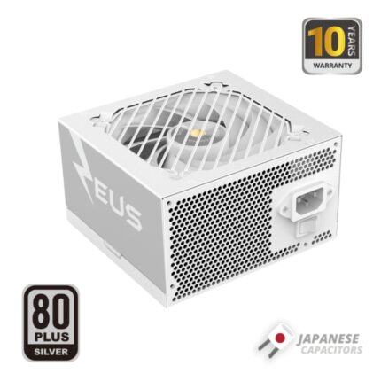 Mars Gaming MPZE750SI Alimentatore ATX da 750W - 80 Plus Silver - Ventola da 12cm - 14dB - 150x145x85mm - Colore bianco