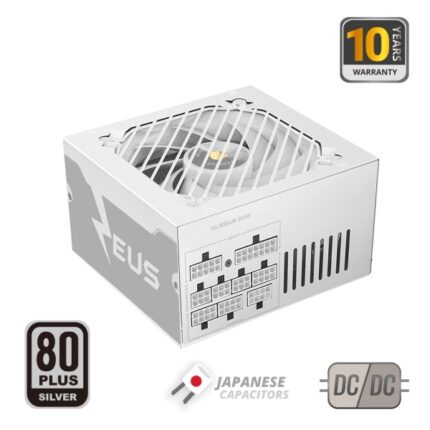 Mars Gaming MPZE750SIM Alimentatore ATX da 750 W - 80 Plus Silver - Modulare - 14 dB - 150 x 160 x 85 mm - Colore bianco