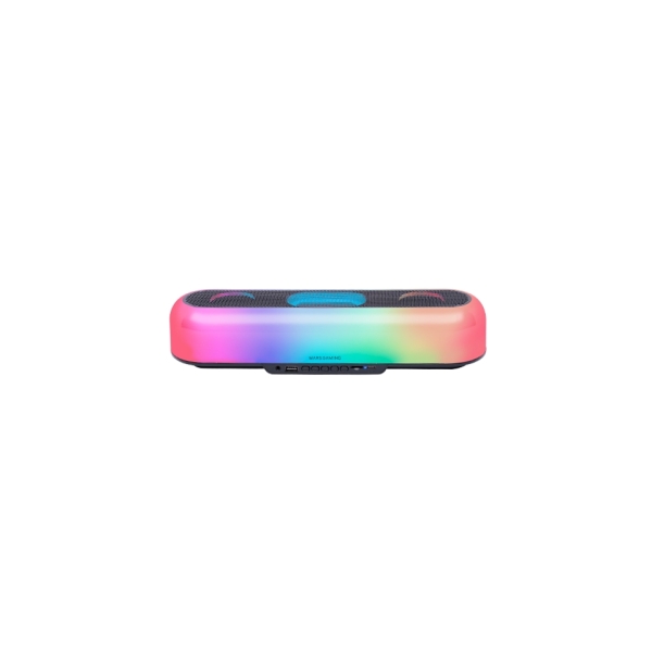 Mars Gaming MSB-ORB Altoparlante Bluetooth da 20 W - Luci RGB a 360 gradi - Batteria da 2400 mAh - Controllo del volume - Portata fino a 10 m - Colore nero Mars Gaming MSB-ORB Altoparlante Bluetooth da 20 W - Luci RGB a 360 gradi - Batteria da 2400 mAh - Controllo del volume - Portata fino a 10 m - Colore nero