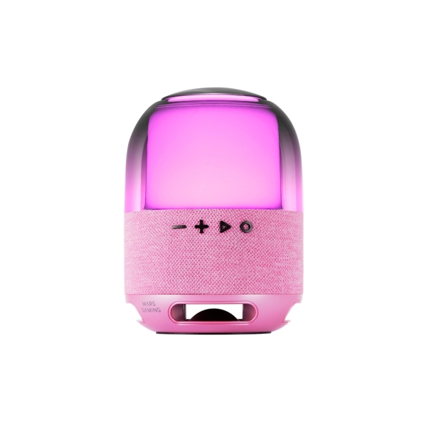 Mars Gaming MS-FLOW Altoparlante Bluetooth da 15 W - Luci RGB a 360 gradi - Batteria da 2000 mAh - Compatto - Portata fino a 10 m - Colore rosa Mars Gaming MS-FLOW Altoparlante Bluetooth da 15 W - Luci RGB a 360 gradi - Batteria da 2000 mAh - Compatto - Portata fino a 10 m - Colore rosa
