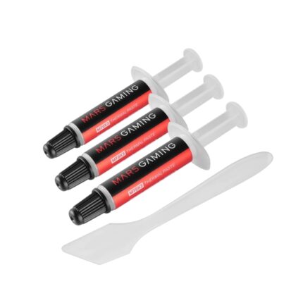 Mars Gaming MT0X3 Confezione da 3 siringhe di pasta termica - Resiste fino a 280 °C - Spatola inclusa - 1 g per unità