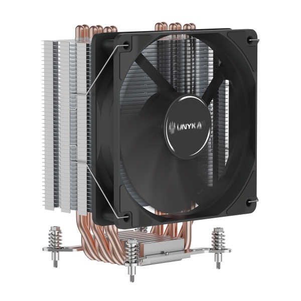 Unykach Unycool H60 Dissipatore CPU - Multisocket universale - Ventola da 120 mm - Colore nero Unykach Unycool H60 Dissipatore CPU - Multisocket universale - Ventola da 120 mm - Colore nero