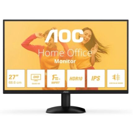 AOC Q27B35E Monitor 27" LED IPS QHD 75Hz HDR10 - Risposta 1ms - HDMI