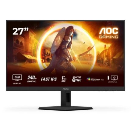AOC Q27G4ZR Monitor 27" FastIPS QHD 240Hz/260Hz HDR400 - Risposta 1ms - Regolabile in altezza