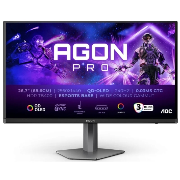 AOC AGON PRO AG276QZD2 Monitor 26 AOC AGON PRO AG276QZD2 Monitor 26