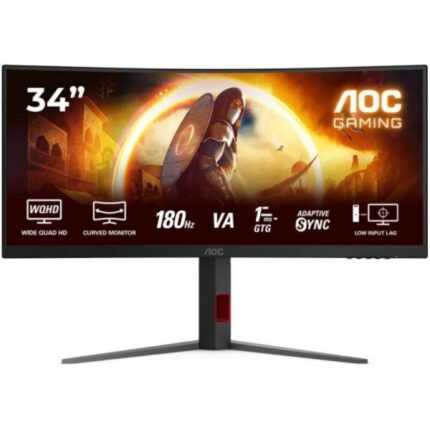 AOC G4 Monitor 34" Curvo 1500R Fast VA WQHD 180Hz HDR10 - Risposta 1ms - HDMI