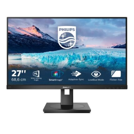 Philips S Line 272S1AE/00 Monitor 27" LED IPS FullHD 75Hz - Risposta 4ms - Altoparlanti 4W - Regolabile in altezza