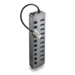 NGS IHUB10  Hub USB 3.0 - 10 porte USB 3.0 con interruttori - Fino a 5 Gbps
