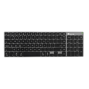 NGS Fortune-BT Tastiera wireless multi-dispositivo USB Bluetooth - Portoghese - Silenziosa - Tasti X-Type - Batteria ricaricabile