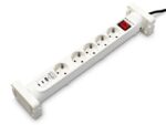 Salicru Regleta SPS SAFE 5S+ Protezioni elettriche attive di ultima generazione - 5 prese Schuko - 1xUSB-A
