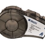 Brady M21-500-595-WT Nastro per etichette originale in vinile - Testo nero su sfondo bianco - Larghezza 12