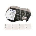 Brady M4-49-427 Nastro per etichette originale in vinile autolaminante - Testo nero su sfondo bianco - Larghezza 25