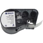Brady M5-118-492  Nastro per etichette originale in poliestere ultrasottile per laboratorio - Testo nero su sfondo bianco - Larghezza 25