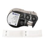 Brady M4-51-427 Nastro per etichette originale in vinile autolaminante - Testo nero su sfondo bianco - Larghezza 25