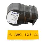 Brady M5C-1500-595-YL-BK Nastro per etichette originale in vinile - Testo nero su sfondo giallo - Larghezza 38