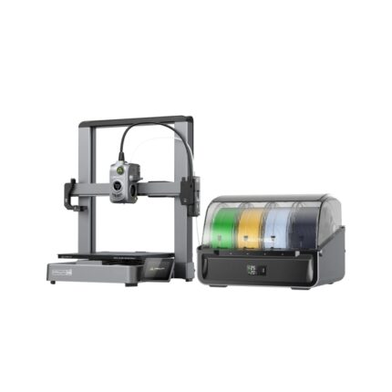 Creality Hi Combo Stampante 3D aperta + unità CFS - Volume 26x26x30 cm - Calibrazioni automatiche - Estrusore multifunzionale - Corpo metallico - Velocità fino a 500 mm/s - USB