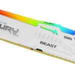Kingston Fury Beast RGB Memoria RAM DDR5 6000MT/s 16GB 1.4V CL30 DIMM - Colore bianco