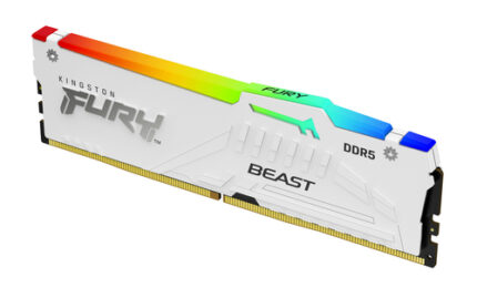 Kingston Fury Beast RGB Memoria RAM DDR5 6000MT/s 16GB 1.4V CL30 DIMM - Colore bianco