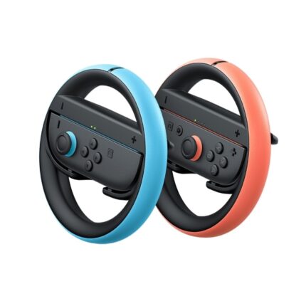 Nintendo Pacchetto da 2 volanti per Joy-Con 2 - Connessione magnetica sicura - Migliore presa - Immersione nei giochi di corse - Comandi non inclusi - Colore nero con rosso e blu