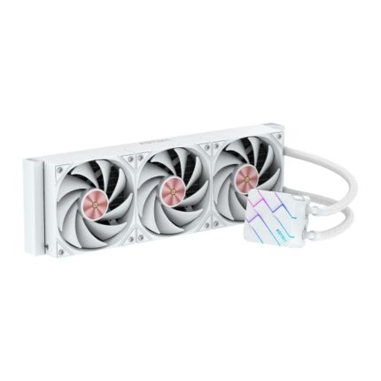Abysm Oceanic TIDE 360 ARGB Kit di raffreddamento a liquido - 3 ventole da 120 mm - Illuminazione ARGB - Pompa 2500 rpm - Tubi da 3