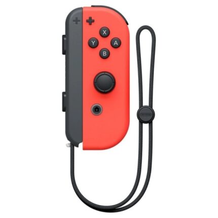 Nintendo Joy-Con destro per Nintendo Switch - Vibrazione HD - Sensore di movimento - Accelerometro e giroscopio - Connettività Bluetooth - Telecamera a infrarossi - Colore rosso neon