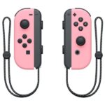 Set di 2 controller Joy-Con sinistro/destro per Nintendo Switch - Bluetooth 3.0+HS - Autonomia fino a 20 ore - Vibrazione HD - NFC per Amiibo - Telecamera a infrarossi - Colore nero e rosa