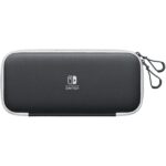 Nintendo Pack con custodia e 2 protezioni per lo schermo per console Nintendo Switch OLED - Protezione efficace contro gli urti - Materiale resistente e durevole - Colore nero
