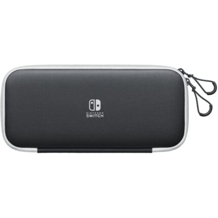 Nintendo Pack con custodia e 2 protezioni per lo schermo per console Nintendo Switch OLED - Protezione efficace contro gli urti - Materiale resistente e durevole - Colore nero
