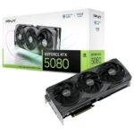 PNY GeForce RTX 5080 Scheda grafica 16 GB GDDR7 Tripla ventola Reflex 2 AI NVIDIA DLSS4