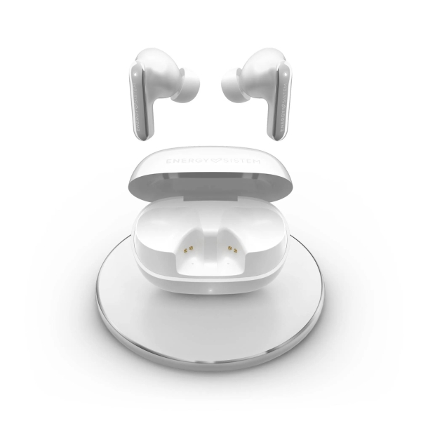 Energy Sistem Serenity ANC Ultra Auricolari True Wireless - Bluetooth 5.4 - Riduce fino al 95% del rumore esterno - Chiamate in stereo - 25 ore di autonomia - Ricarica Qi e USB - Assistente vocale integrato - Colore bianco Energy Sistem Serenity ANC Ultra Auricolari True Wireless - Bluetooth 5.4 - Riduce fino al 95% del rumore esterno - Chiamate in stereo - 25 ore di autonomia - Ricarica Qi e USB - Assistente vocale integrato - Colore bianco