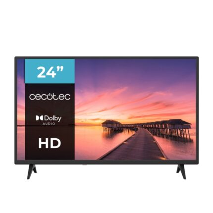 Cecotec 0 Series 0024 Smart TV LED da 24" con risoluzione HD - Schermo LED da 24" - Audio Dolby - Memoria Flash - Connessioni HDMI e USB - Colore nero