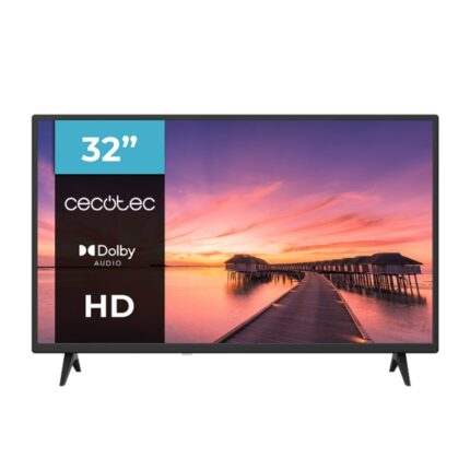 Cecotec 0 Series 0032 Smart TV LED da 32" con risoluzione HD - Audio Dolby - Memoria Flash - Connessioni HDMI e USB - Colore nero