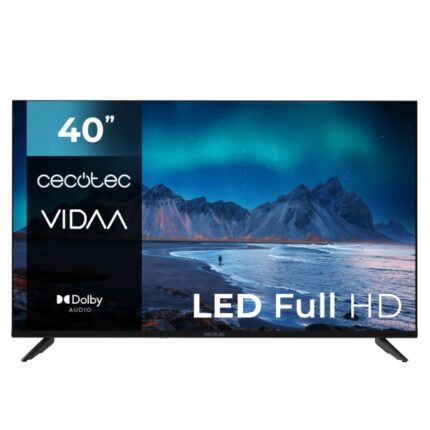 Cecotec Serie A5 ALF50040 Smart TV LED da 40" con risoluzione HD - Sistema audio Dolby - Sistema operativo VIDAA - WiFi integrato - 3 HDMI - 2 USB - Altoparlanti 16W - Colore nero